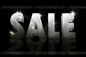 Sale 3d background, vector illustration - vector clipart