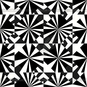Abstract Seamless black and white pattern, vector illus - vector clip art