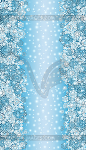 Зимний баннер с рождественской снежинкой, векторная иллюстрация - векторная иллюстрация
