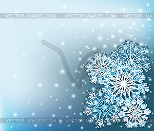 Счастливого Рождества и счастливого Нового года vip-карта со снежинками - векторизованное изображение клипарта
