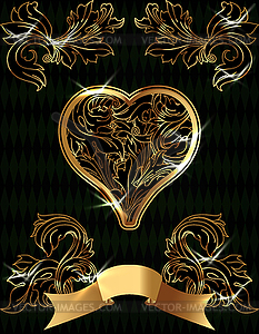 Игральная карта для покера Hearts ace, векторная иллюстрация - векторный клипарт Royalty-Free