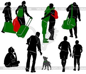 Tourist-7 - royalty-free vector image