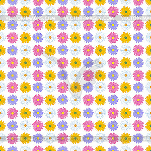 Seamless floral pattern. - color vector clipart