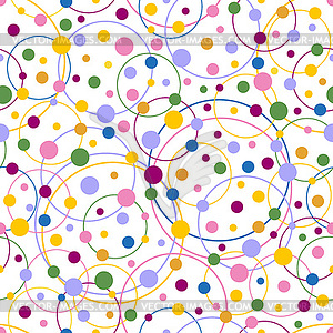 Seamless circles pattern. - vector image