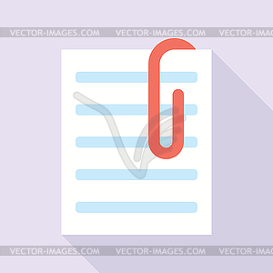 Stick note document - vector image