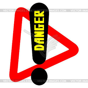 Attention sign - vector image