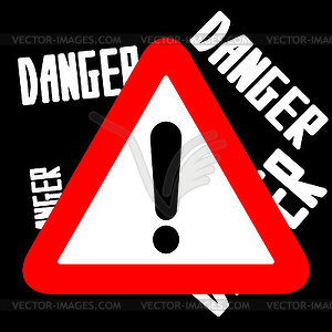 Attention sign - vector clipart