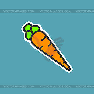 Carrots icon - vector clipart