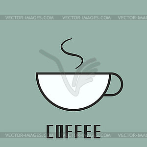 Cup of coffee - vector image