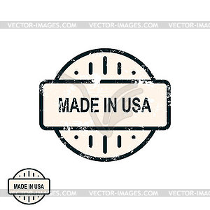 Made in usa badge - vector clip art