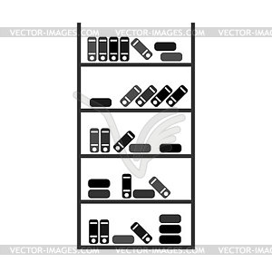 Bookshelf - vector image