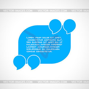 Quote blank template - vector image