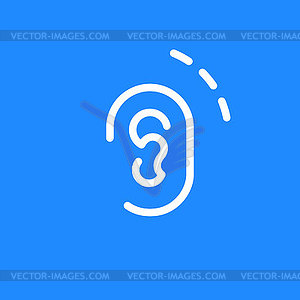 Ear icon - vector image