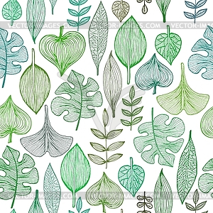 Leaves Pattern - vector clip art