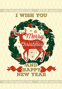 Christmas Greeting Card - vector EPS clipart