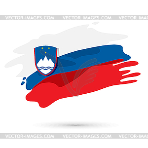 Flag of Slovenia - stock vector clipart