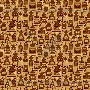 Seamless pattern with different shapes vintage - vector image