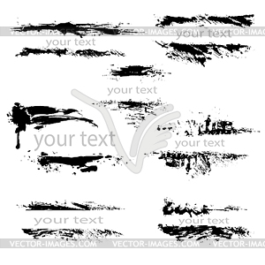 Set of black borders, , Design Abstr - vector clip art