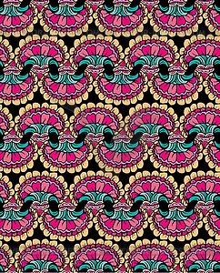 Abstract decorative seamless pattern with floral - vector clip art