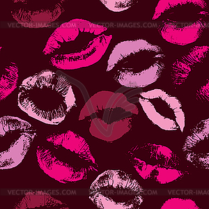 Seamless pattern with beautiful violet and pink - vector clipart