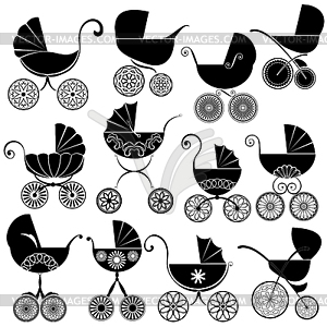 Set of childish buggy . Elements fo - royalty-free vector image