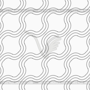 Dotted diagonal bulging waves - royalty-free vector image