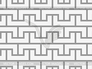 Perforated arcs fastened up and down - vector image