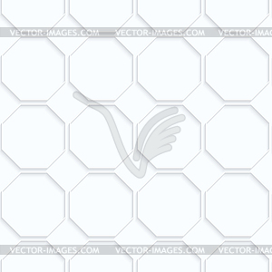 Quilling paper octagons in row - vector clipart