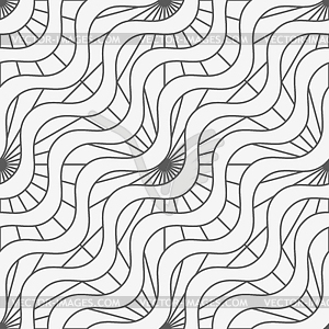 Оттенки серого диагональных волн с лучевой слоев - векторное изображение