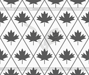 Shades of gray maple leaves - vector image