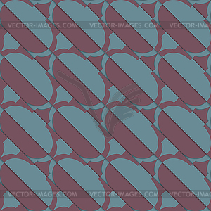 Retro 3D green and brown cut bulbs - vector clipart / vector image