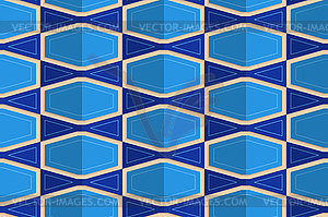 Retro fold blue with bows - vector image