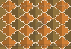 Retro fold brownish Marrakesh - vector clip art