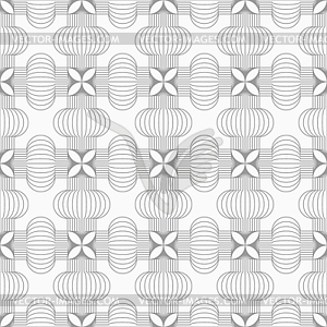 Slim gray hatched crosses - vector clipart