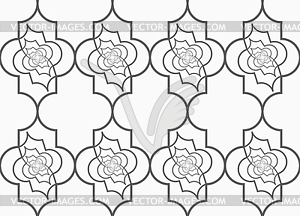 Slim gray vertical Marrakesh twisted grid - vector clipart