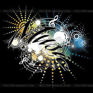 Background music, abstraction - vector EPS clipart