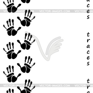 Human hands seamless pattern - vector EPS clipart