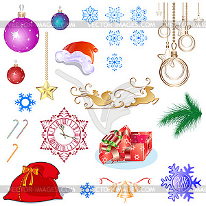 Christmas set - vector clipart