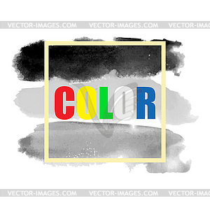 Watercolor background - vector image