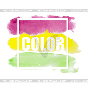 Watercolor background - vector clipart