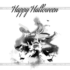Happy Halloween - vector clip art