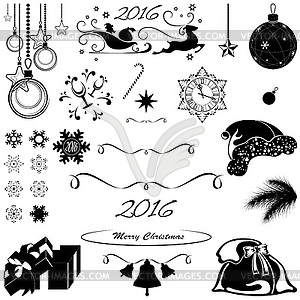 Christmas set - vector clipart