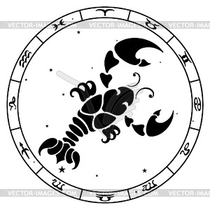 Cancer zodiac sign - vector clipart