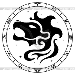 Leo zodiac sign - vector image