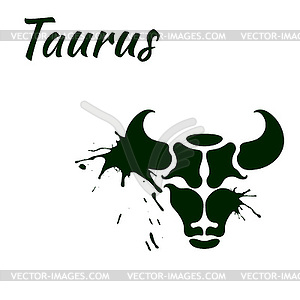 Zodiac sign Taurus - vector EPS clipart