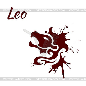 Leo zodiac sign - stock vector clipart