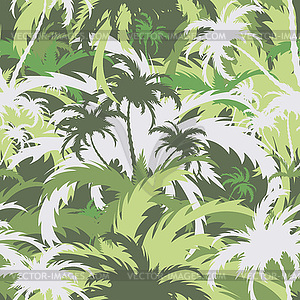 Palm trees,seamless background - vector image