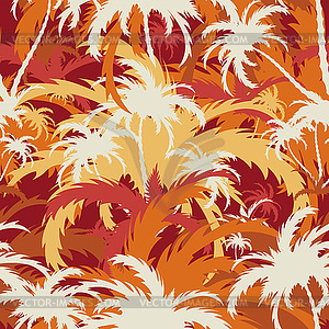 Palm trees,seamless background - vector EPS clipart