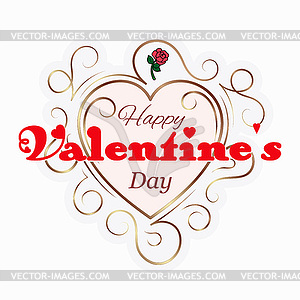 Happy Valentines Day - vector image