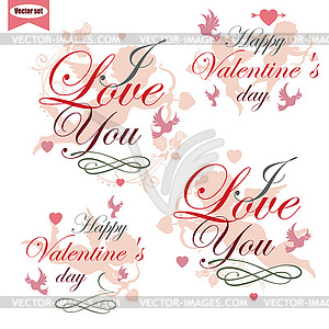 Happy Valentines day - vector clipart / vector image